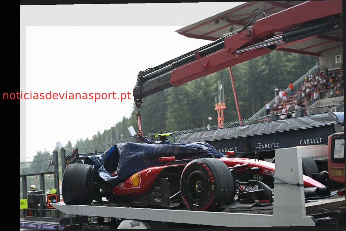 Hamilton: Carro da Ferrari F1 "não parecia o mesmo" após acidente no treino em Spa